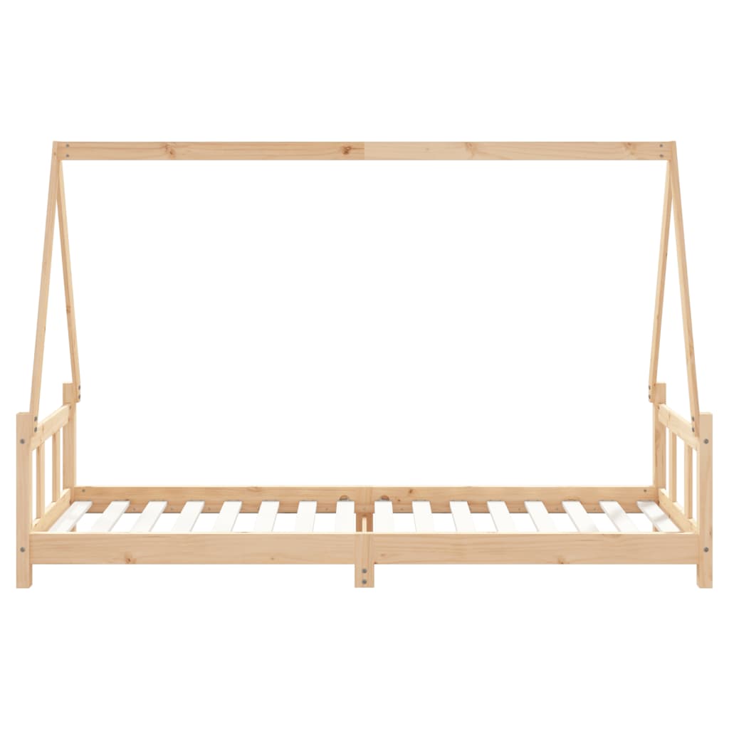 Kids Bed Frame 90x200 cm Solid Wood Pine