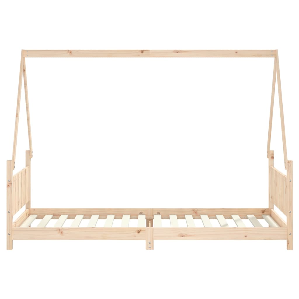 Kids Bed Frame 90x200 cm Solid Wood Pine