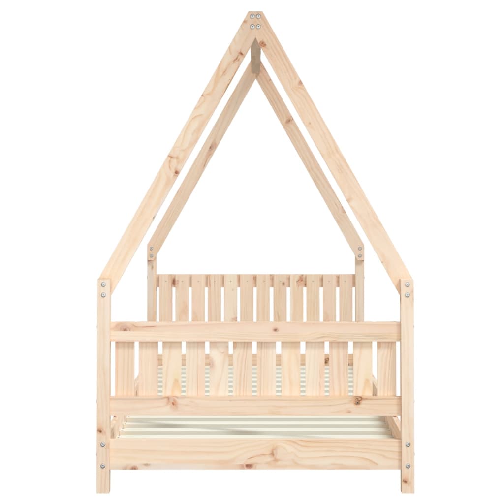 Kids Bed Frame 90x200 cm Solid Wood Pine