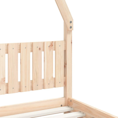 Kids Bed Frame 90x200 cm Solid Wood Pine