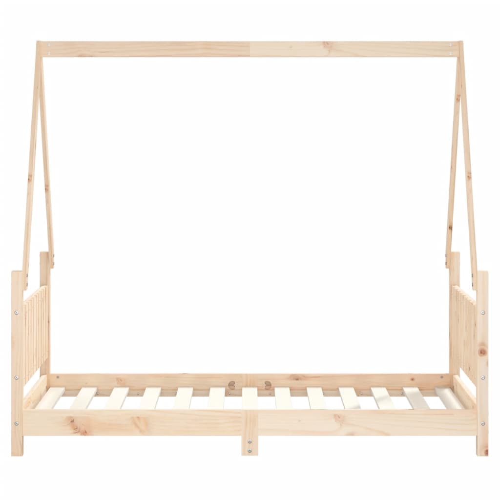 Kids Bed Frame 80x160 cm Solid Wood Pine