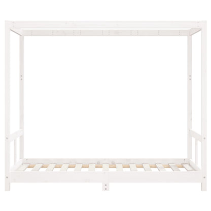 Kids Bed Frame White 80x160 cm Solid Wood Pine