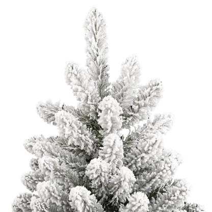 Artificial Hinged Christmas Tree with Flocked Snow 240 cm