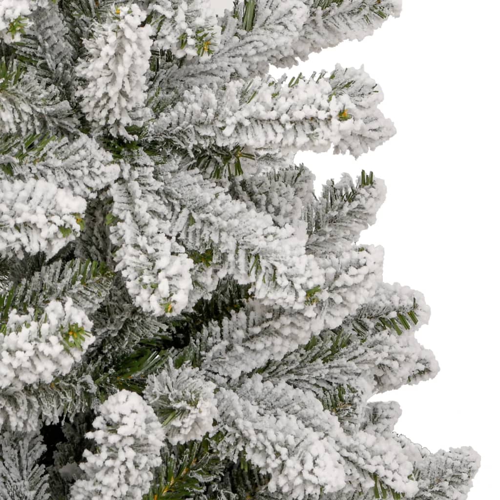 Artificial Hinged Christmas Tree with Flocked Snow 270 cm