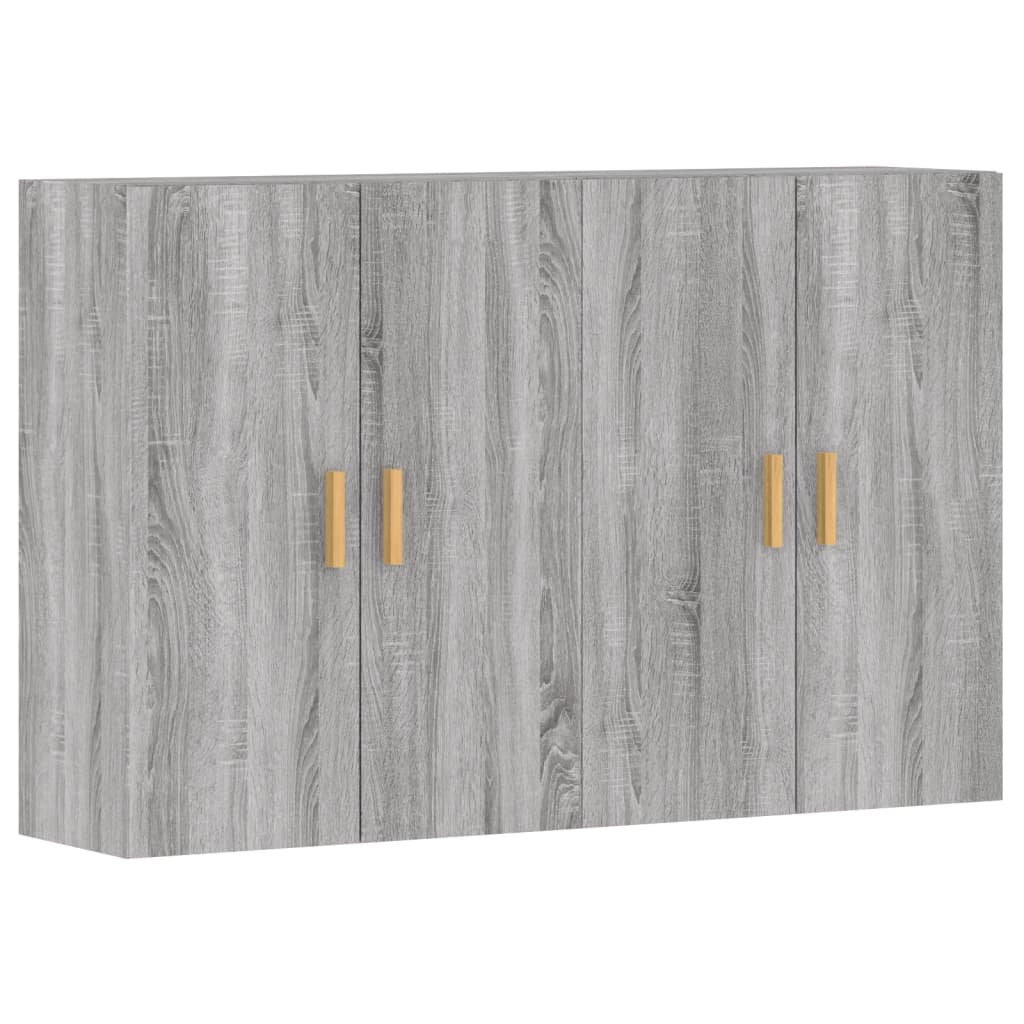 Wall Mounted Cabinets 2 pcs Grey Sonoma Engineered Wood