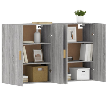 Wall Mounted Cabinets 2 pcs Grey Sonoma Engineered Wood