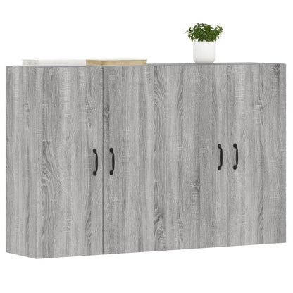 Wall Mounted Cabinets 2 pcs Grey Sonoma Engineered Wood