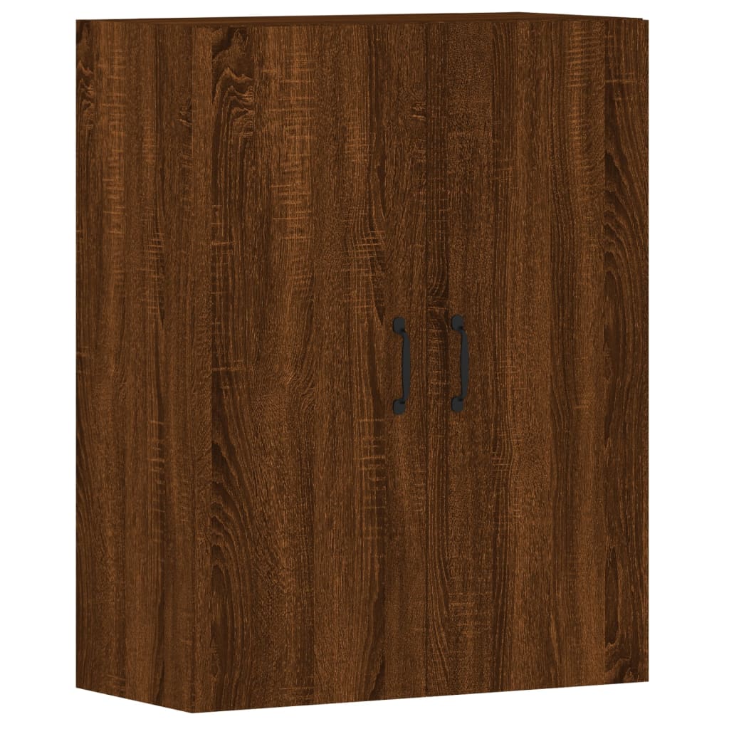 Wall Mounted Cabinets 2 pcs Brown Oak Engineered Wood