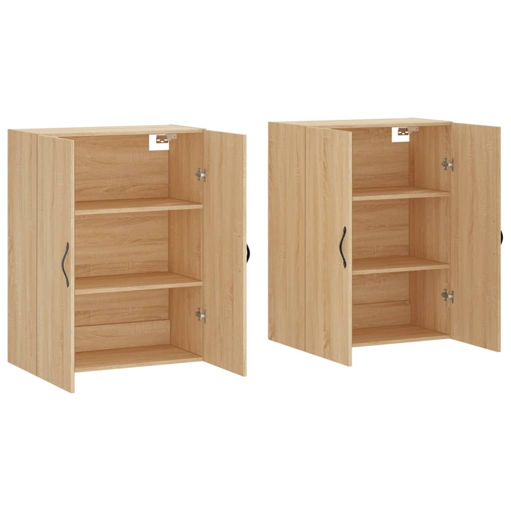 Wall Mounted Cabinets 2 pcs Sonoma Oak Engineered Wood