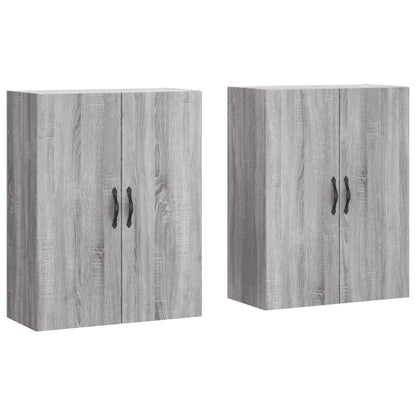 Wall Mounted Cabinets 2 pcs Grey Sonoma Engineered Wood