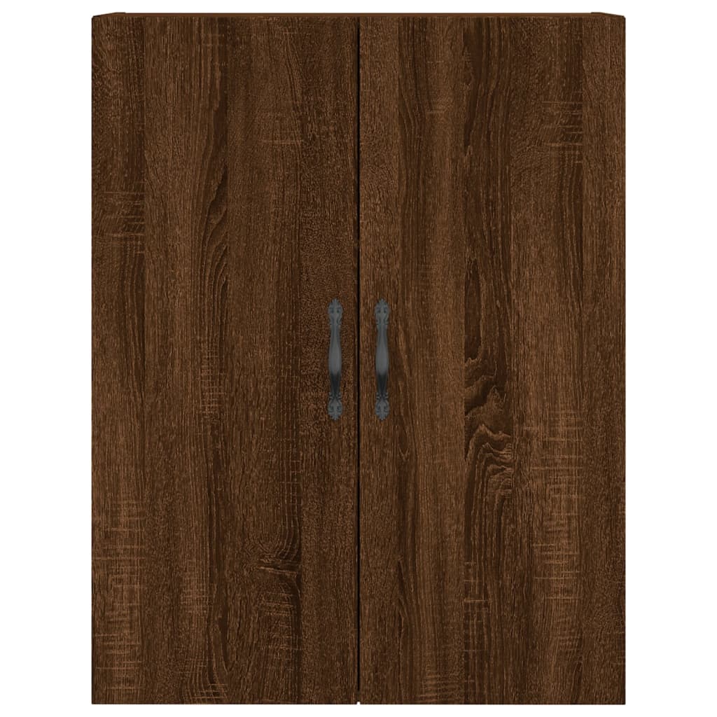 Wall Mounted Cabinets 2 pcs Brown Oak Engineered Wood