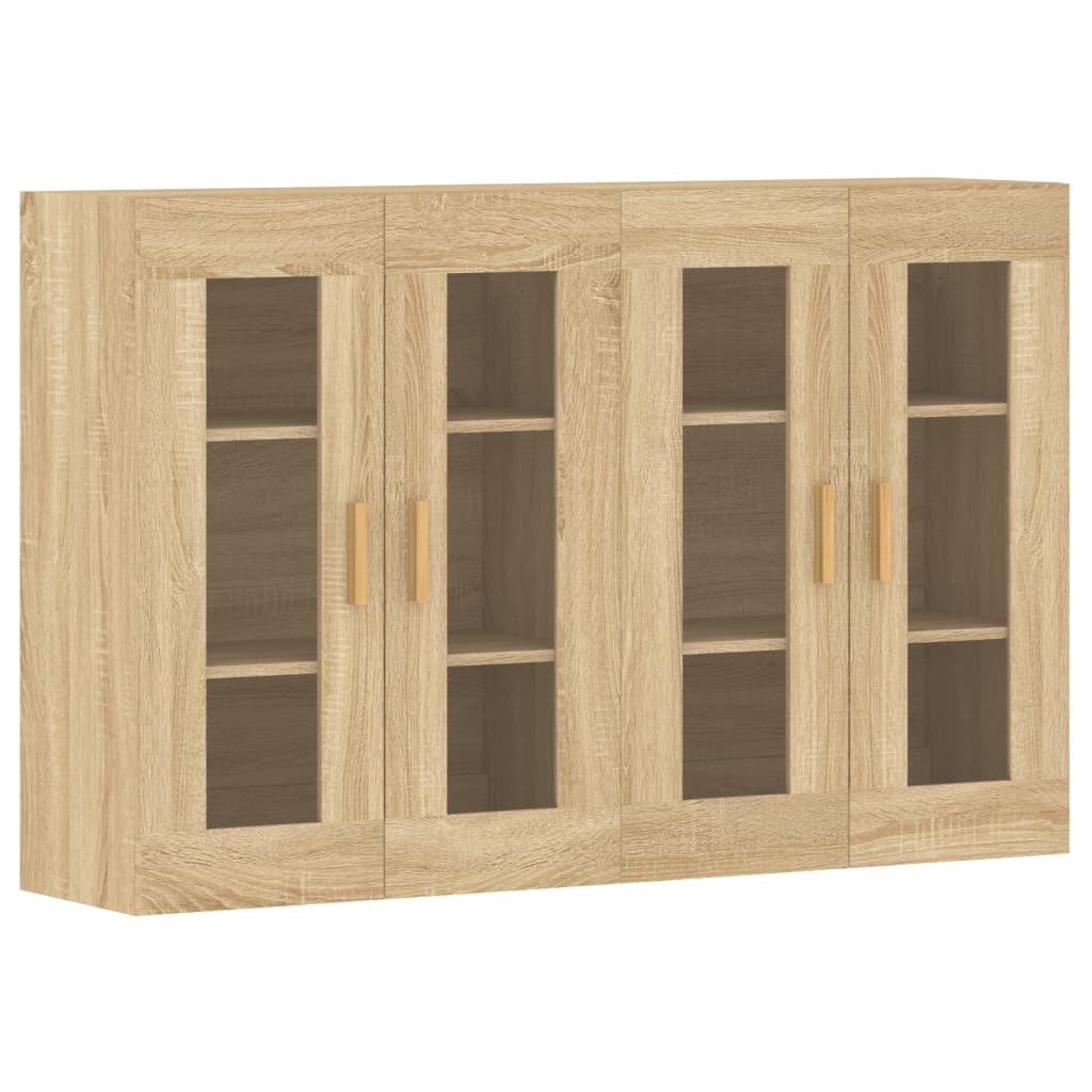 Wall Mounted Cabinets 2 pcs Sonoma Oak Engineered Wood