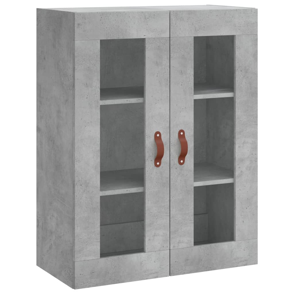 Wall Mounted Cabinets 2 pcs Concrete Grey Engineered Wood