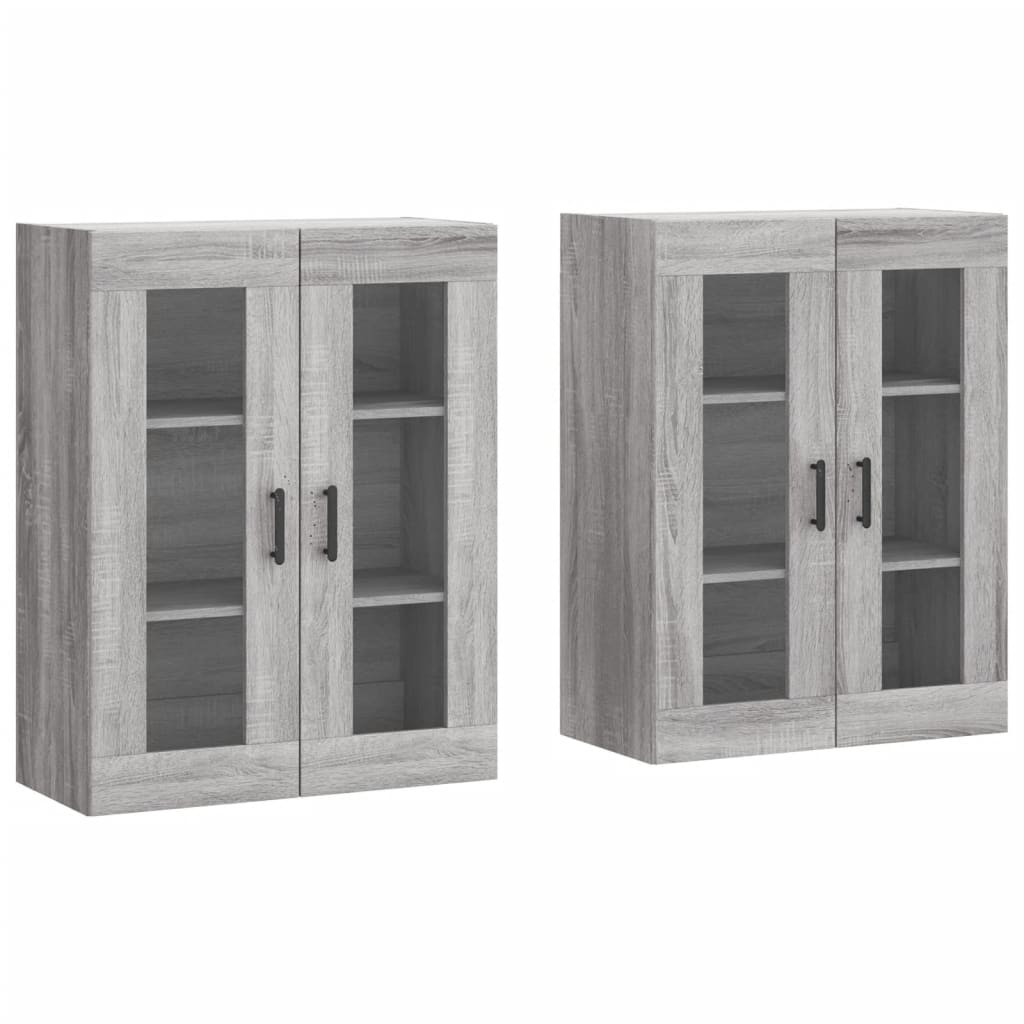 Wall Mounted Cabinets 2 pcs Grey Sonoma Engineered Wood