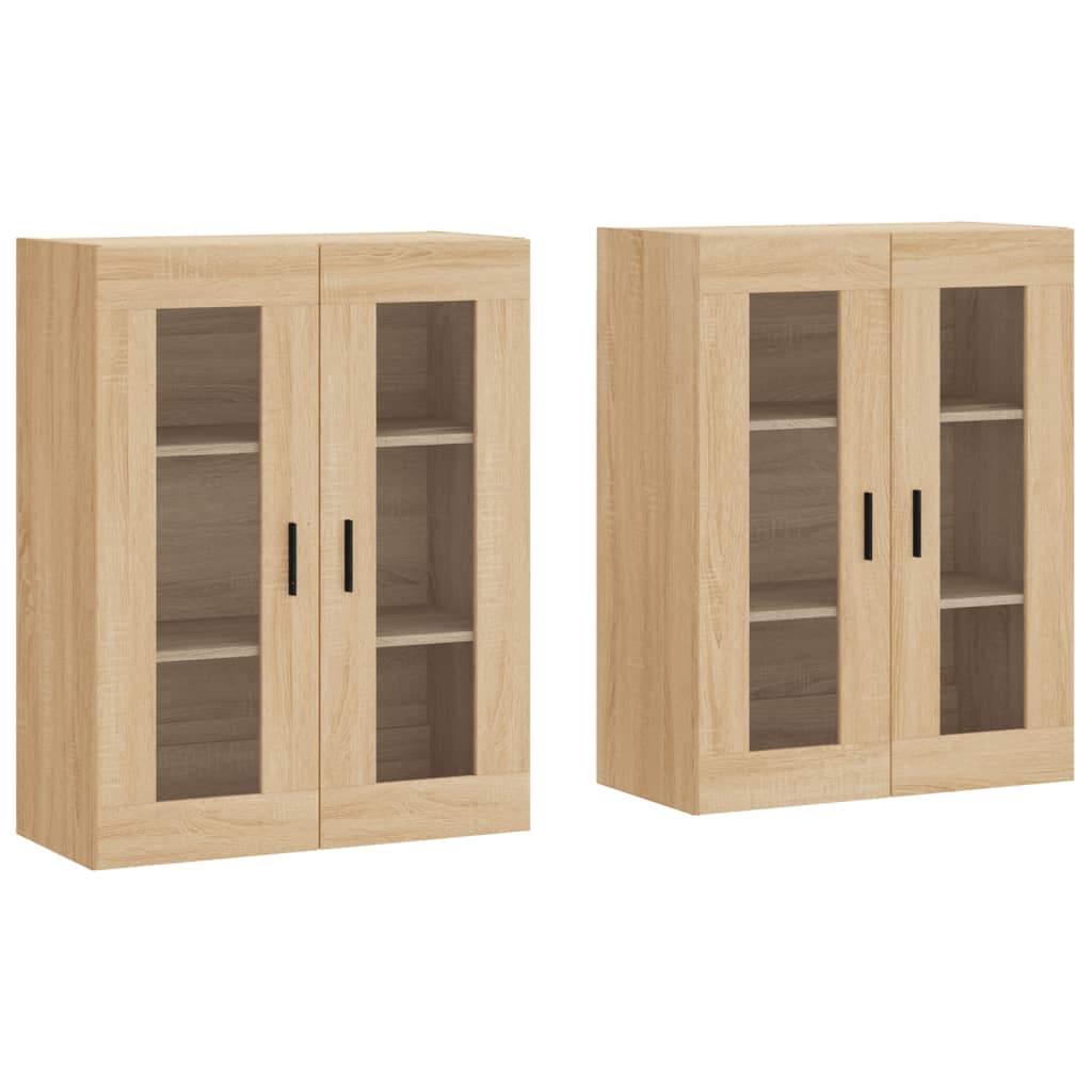 Wall Mounted Cabinets 2 pcs Sonoma Oak Engineered Wood