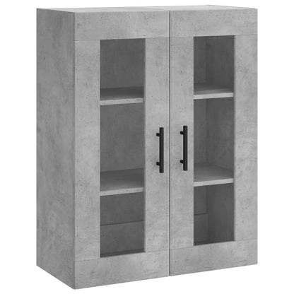 Wall Mounted Cabinets 2 pcs Concrete Grey Engineered Wood