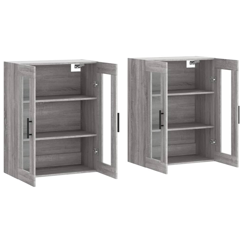 Wall Mounted Cabinets 2 pcs Grey Sonoma Engineered Wood