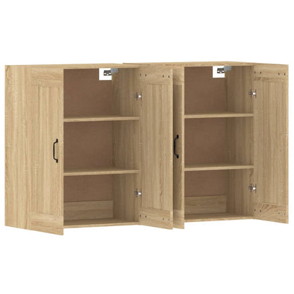 Wall Mounted Cabinets 2 pcs Sonoma Oak Engineered Wood