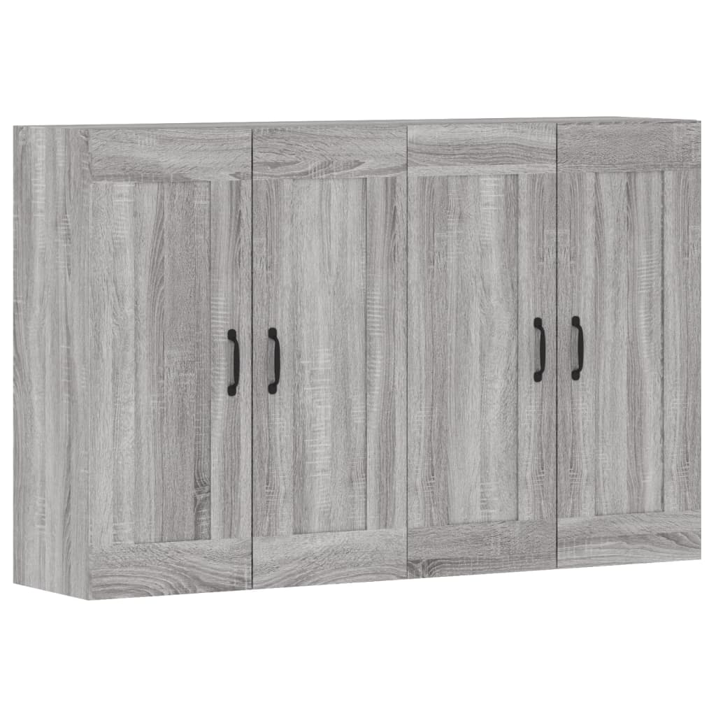 Wall Mounted Cabinets 2 pcs Grey Sonoma Engineered Wood