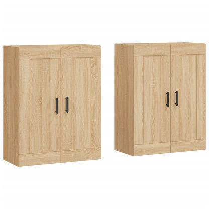 Wall Mounted Cabinets 2 pcs Sonoma Oak Engineered Wood