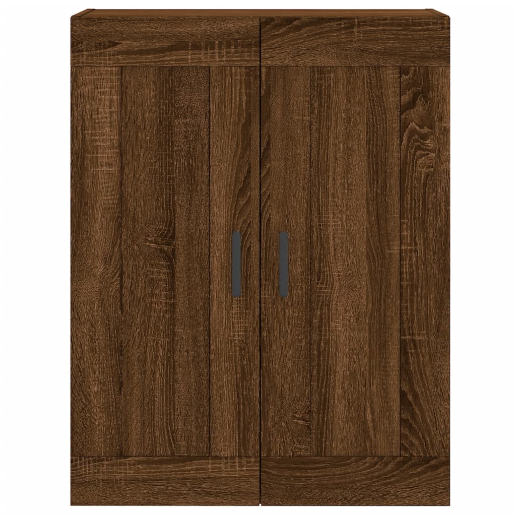 Wall Mounted Cabinets 2 pcs Brown Oak Engineered Wood