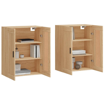 Wall Mounted Cabinets 2 pcs Sonoma Oak Engineered Wood