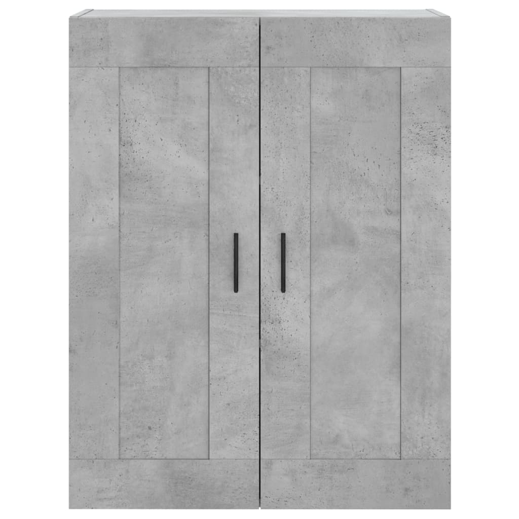 Wall Mounted Cabinets 2 pcs Concrete Grey Engineered Wood