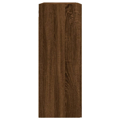 Wall Mounted Cabinets 2 pcs Brown Oak Engineered Wood