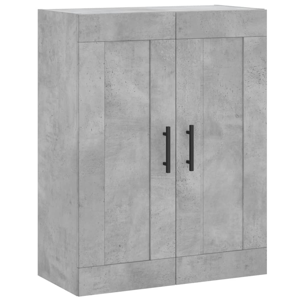 Wall Mounted Cabinets 2 pcs Concrete Grey Engineered Wood