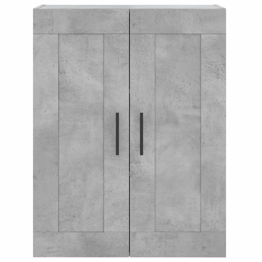 Wall Mounted Cabinets 2 pcs Concrete Grey Engineered Wood