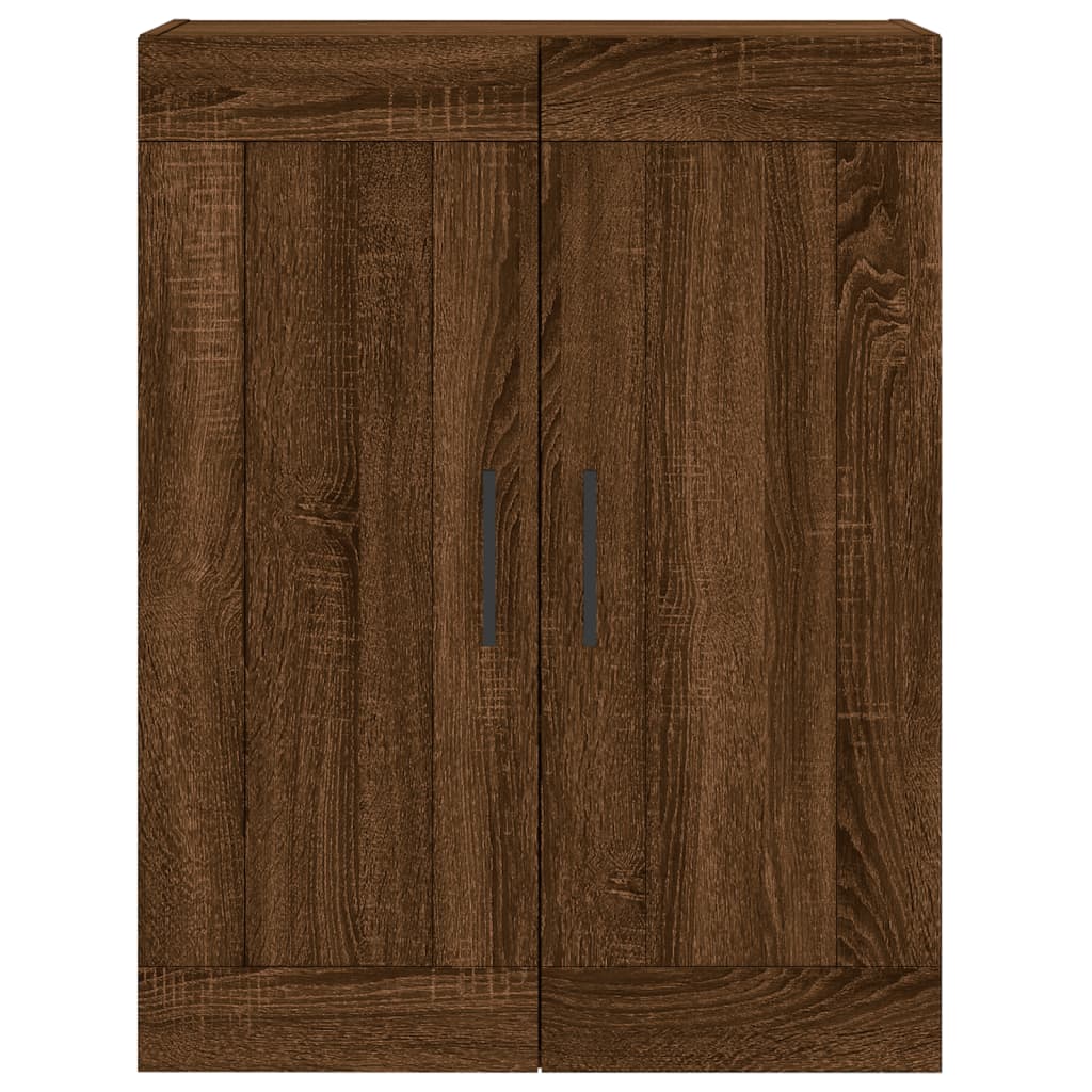 Wall Mounted Cabinets 2 pcs Brown Oak Engineered Wood