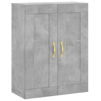 Wall Mounted Cabinets 2 pcs Concrete Grey Engineered Wood