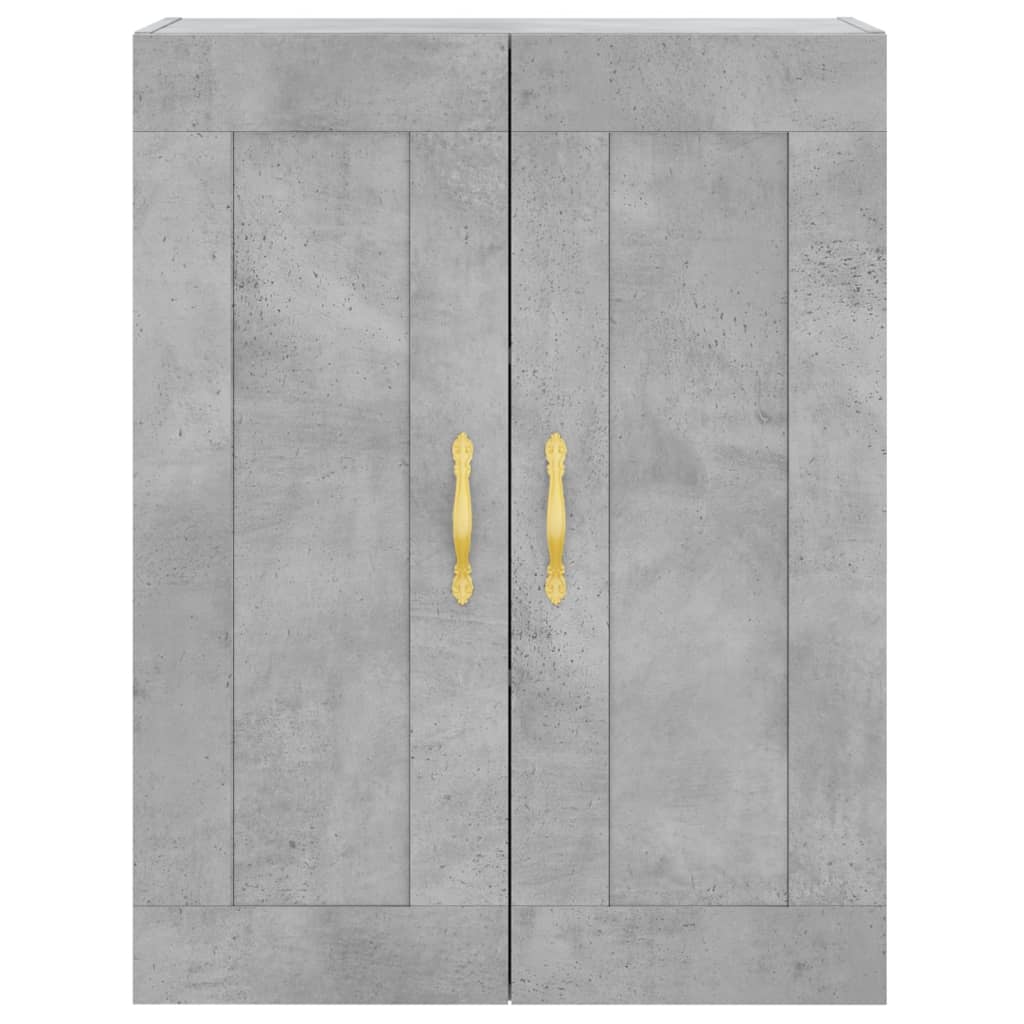 Wall Mounted Cabinets 2 pcs Concrete Grey Engineered Wood