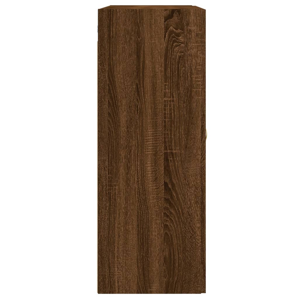 Wall Mounted Cabinets 2 pcs Brown Oak Engineered Wood