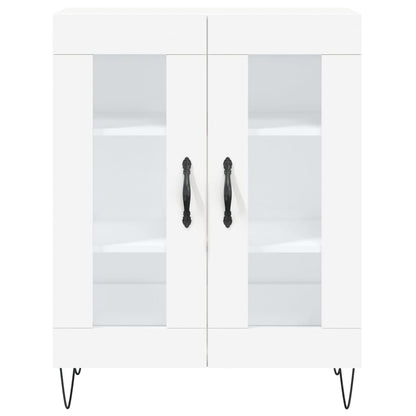 Highboard White 69.5x34x180 cm Engineered Wood