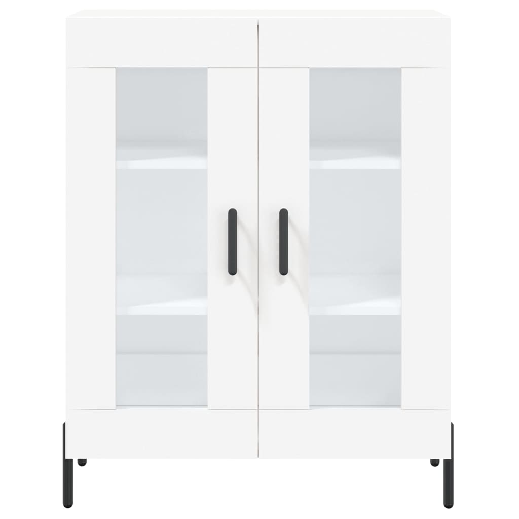 Highboard White 69.5x34x180 cm Engineered Wood