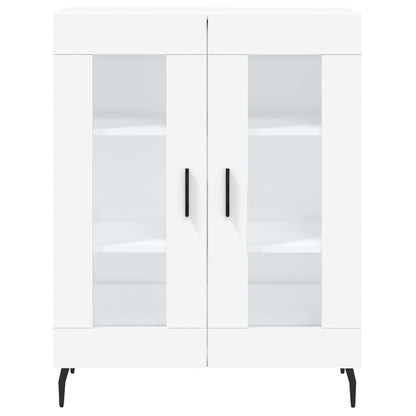 Highboard White 69.5x34x180 cm Engineered Wood