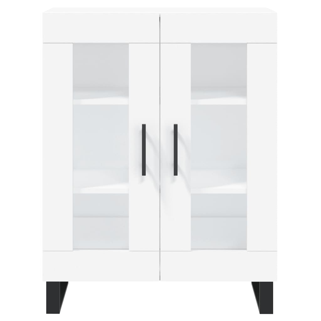 Highboard White 69.5x34x180 cm Engineered Wood