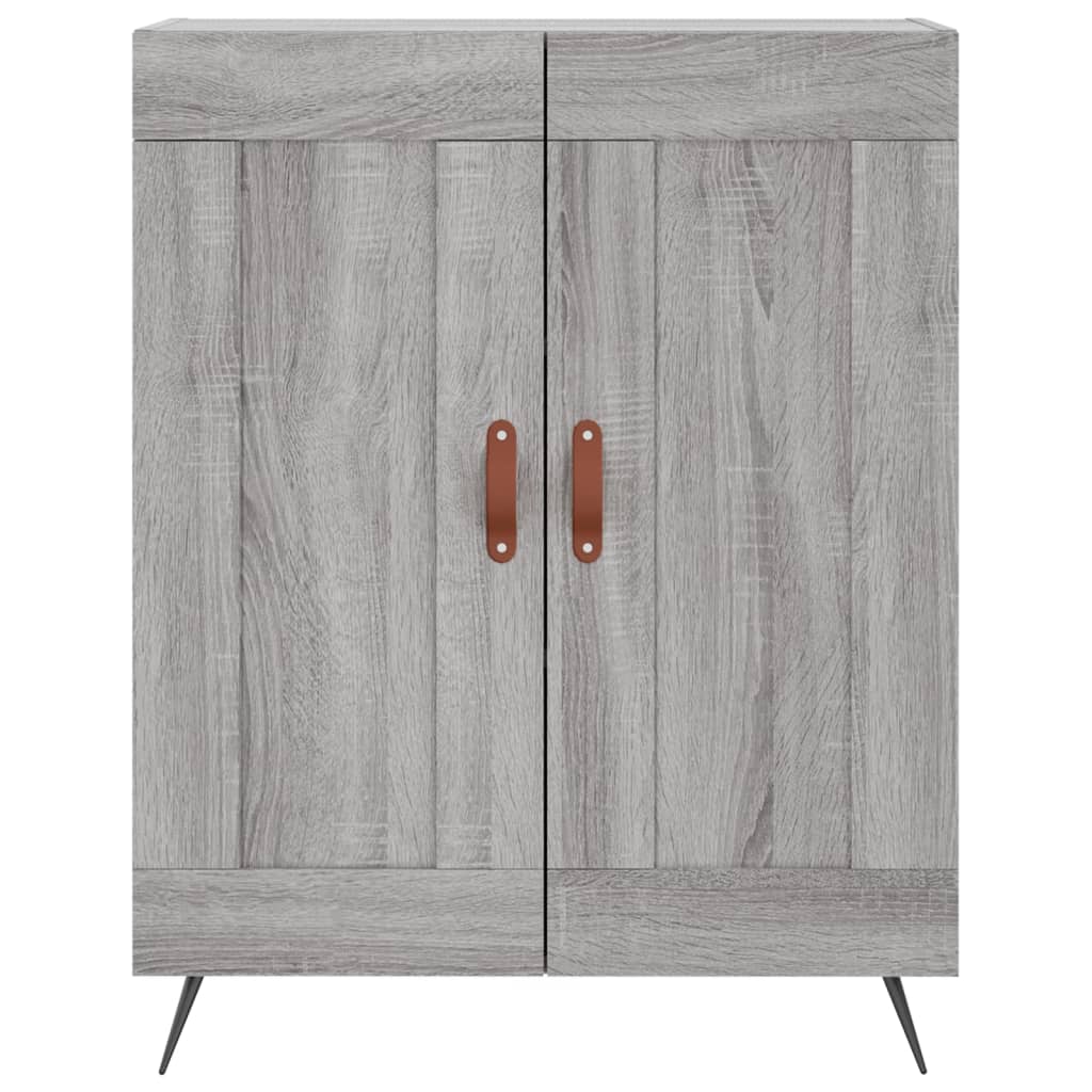 Highboard Grey Sonoma 69.5x34x180 cm Engineered Wood