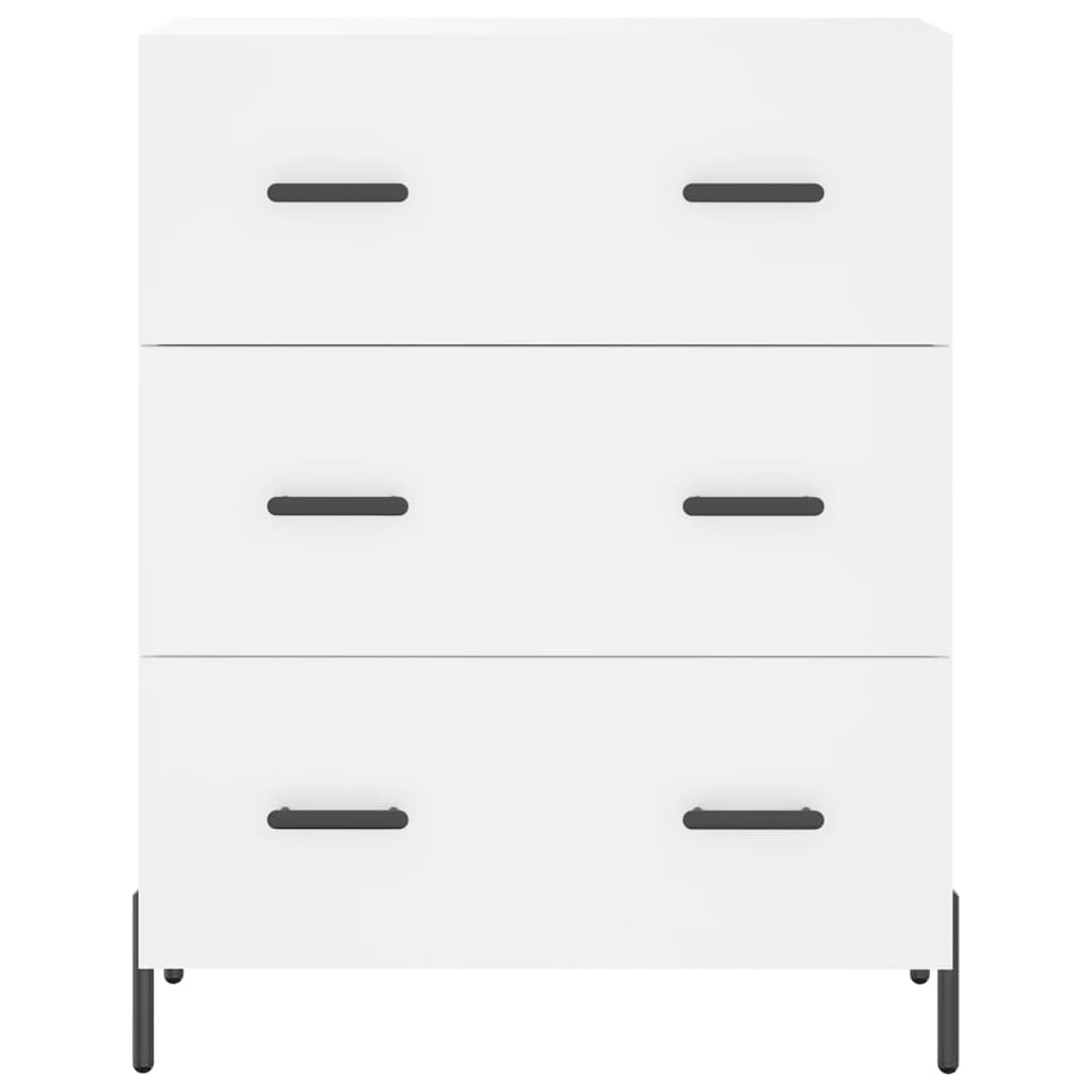 Highboard White 69.5x34x180 cm Engineered Wood