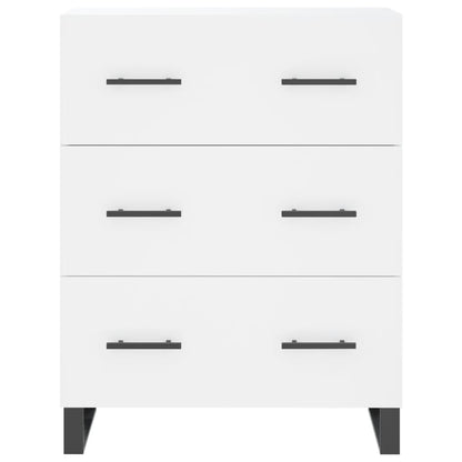 Highboard White 69.5x34x180 cm Engineered Wood