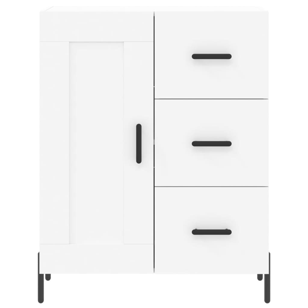 Highboard White 69.5x34x180 cm Engineered Wood