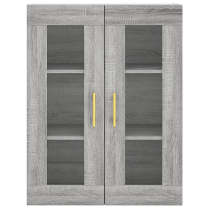 Highboard Grey Sonoma 69.5x34x180 cm Engineered Wood