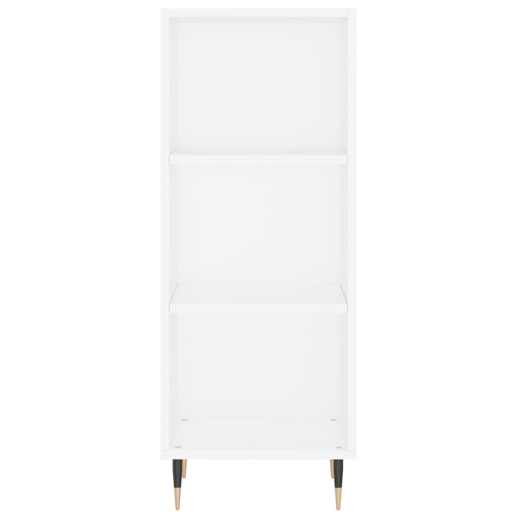 Highboard White 34.5x34x180 cm Engineered Wood