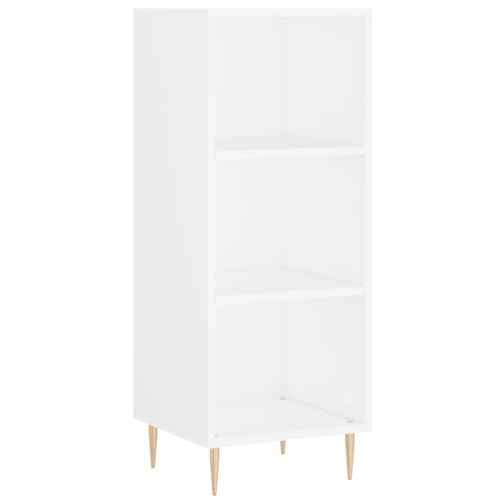 Highboard White 34.5x34x180 cm Engineered Wood