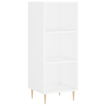 Highboard White 34.5x34x180 cm Engineered Wood