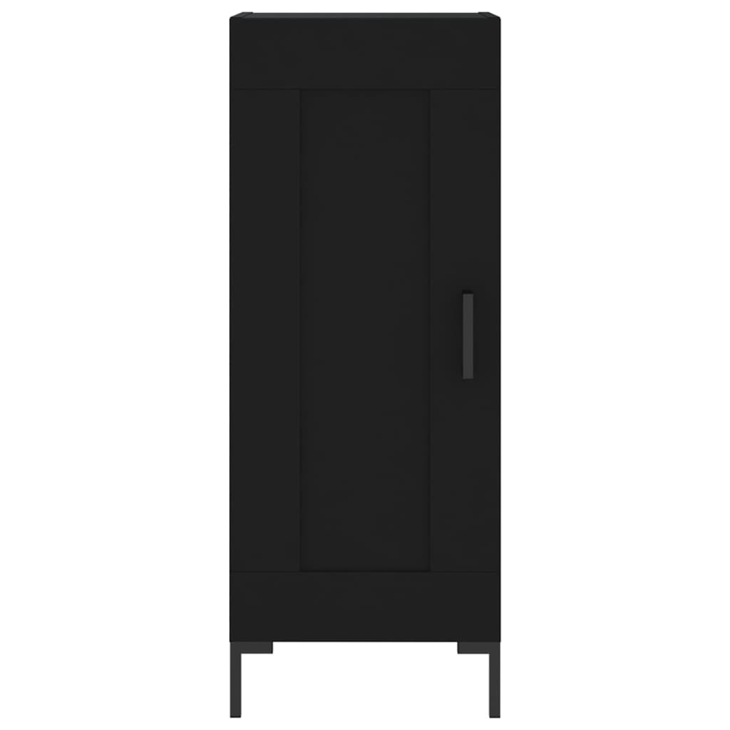 Highboard Black 34.5x34x180 cm Engineered Wood