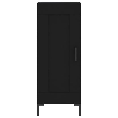 Highboard Black 34.5x34x180 cm Engineered Wood