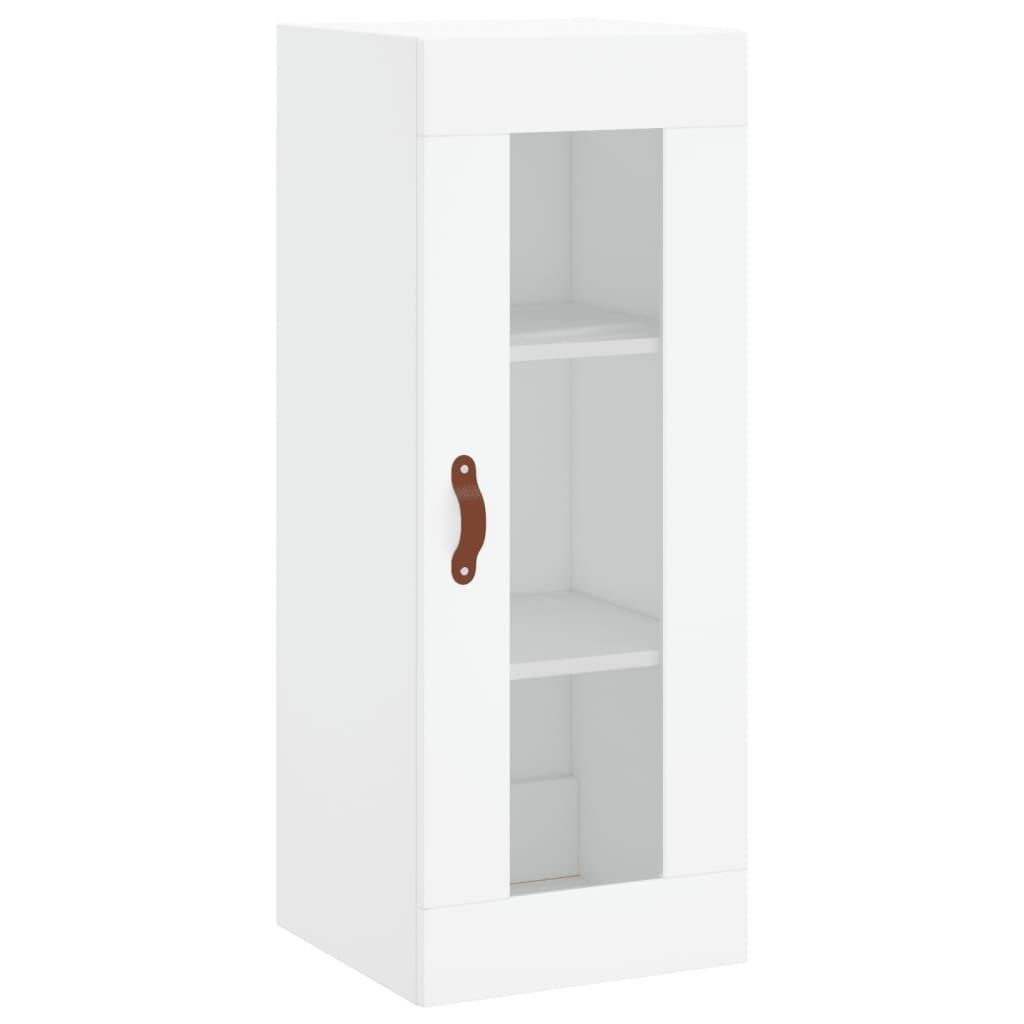 Highboard White 34.5x34x180 cm Engineered Wood