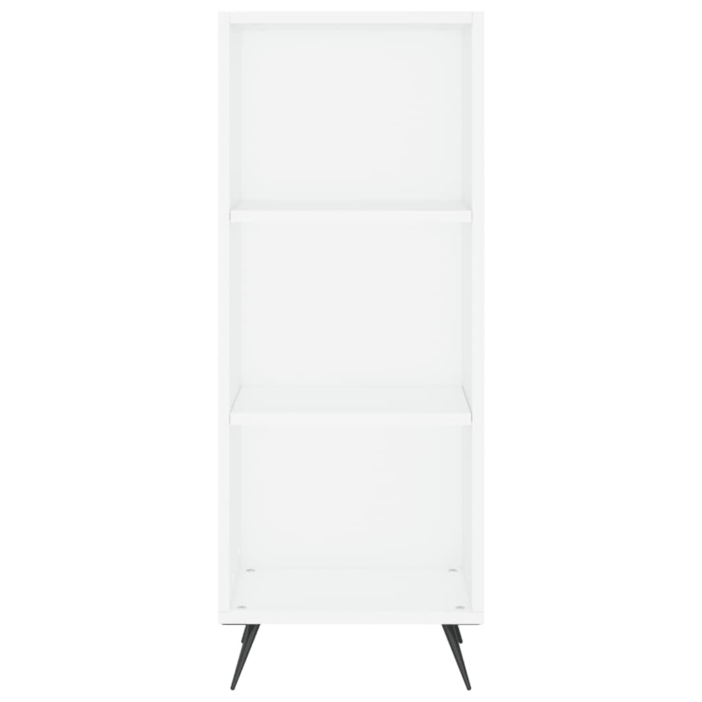 Highboard White 34.5x34x180 cm Engineered Wood